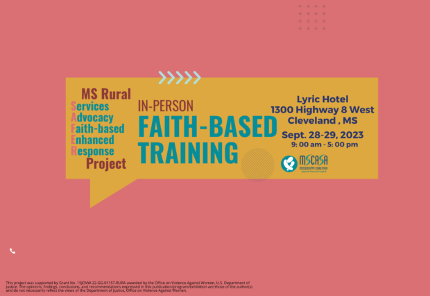 In Person Faith Based Training